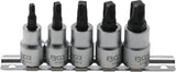 BIT SOCKET SET | 10 MM (3/8") DRIVE | 4-POINT PROFILE (FOR MTS-MORTORQ) MTS0 - MTS04 | 5 PCS. (9756)