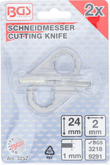 CUTTING KNIFE, HALF ROUND | FOR BGS 3218, 9291 | 2 X 24 MM | 2 PCS. (3257)
