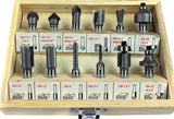 WOOD ROUTER BIT SET | 12 PCS. (22549V)