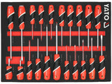 TOOL CASE: SCREWDRIVERS PHILLIPS, FLAT AND TORX | 21 PCS (YT-55494)