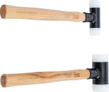 DEAD BLOW HAMMER SET | HICKORY HANDLE | SOFT HEAD | Ø 30 / 45 MM | 300 / 550 G | 2 PCS. (1859)