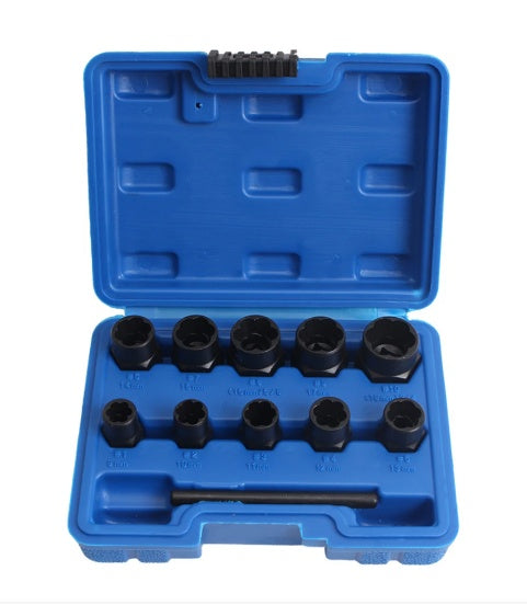 SPECIAL SOCKET SET / SCREW EXTRACTORS | 9-19 MM | 11 PCS. (SK201611)