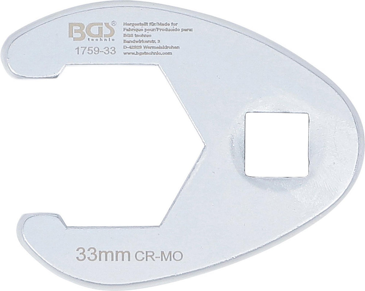 CROWFOOT SPANNER | 12,5 MM (1/2") DRIVE | 33 MM (1759-33)