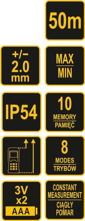LASER DISTANCE METER 50 M (81791)