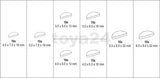 80 PCS FEATHER KEYS ASSORTMENT (YT-06790)