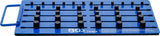 MAGNETIC PEGBOARD | WITH EXTERNAL SQUARE | FOR 36 SOCKETS | 6.3 MM (1/4"), 10 MM (3/8"), 12.5 MM (1/2") DRIVE (74484B)
