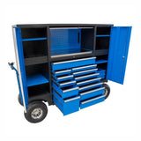 TOOL CABINET ON WHEELS | 13 DRAWERS | MOBILE EQUIPMENT ON WHEELS | BLUE (419900B)