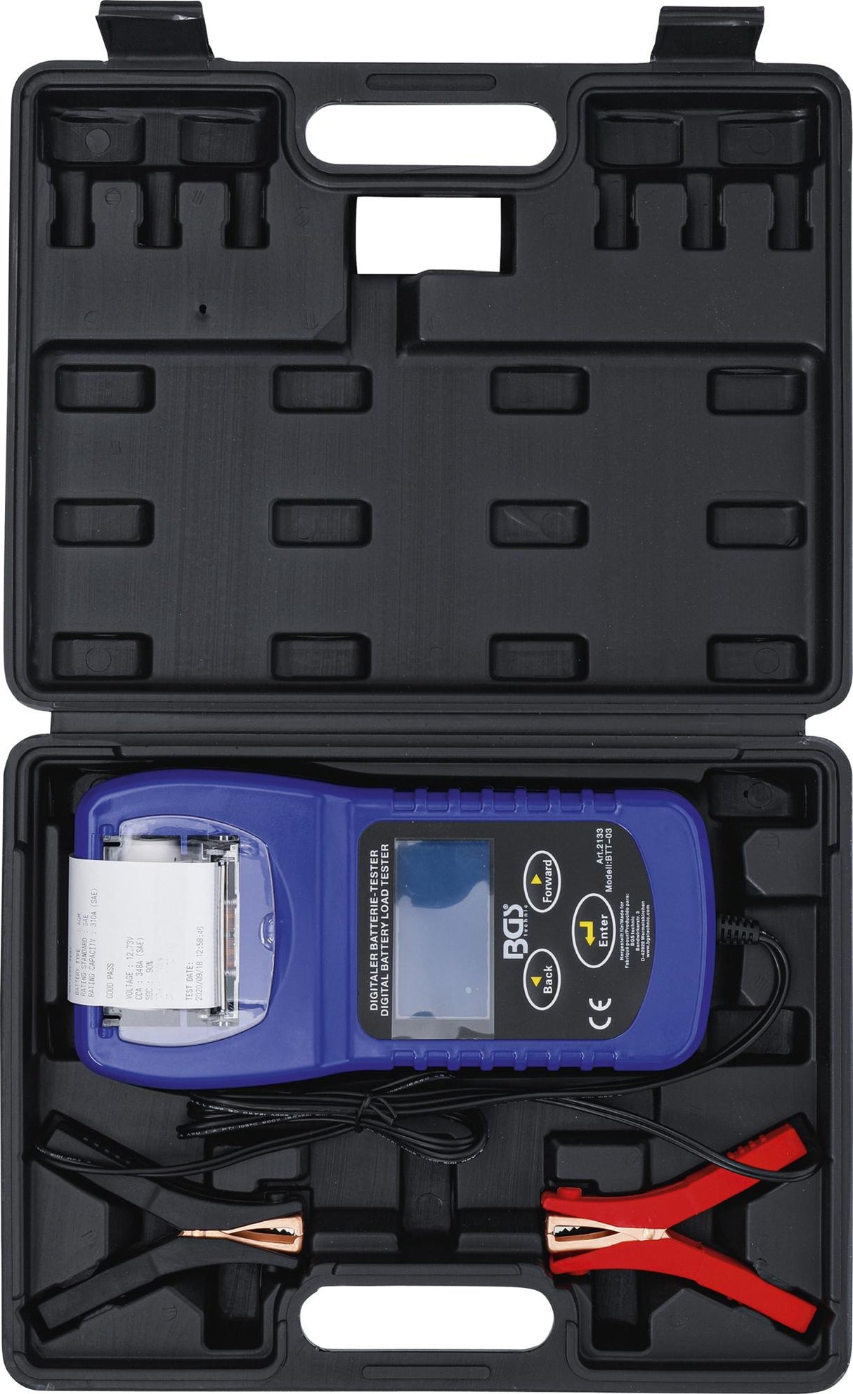DIGITAL BATTERY TESTER AND CHARGER SYSTEM TESTER | WITH PRINTER (2133)