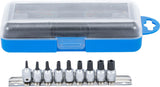 BIT SOCKET | 6.3 MM (1/4") DRIVE | TS-STAR TAMPERPROOF (FOR TORX PLUS) | 9 PCS. (2355)