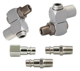 AIR JOINT AND NOZZLE SET 1/4", 5 PCS. (2+3) (LF-18)