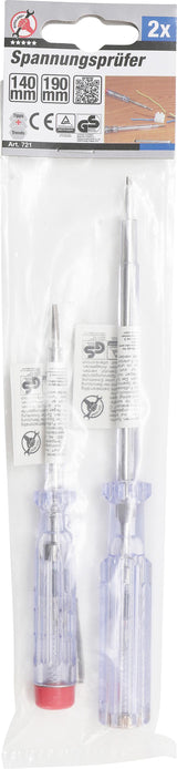 VOLTAGE TESTER | 120-250 V | 140/190 MM | 2 PCS. (721)