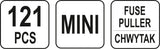 CAR FUSE ASSORTMENT MINI 121 PCS (YT-83143)