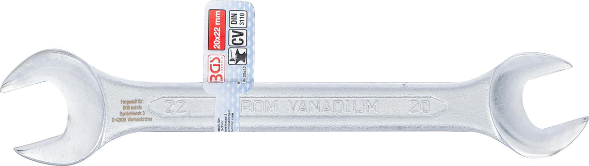 DOUBLE OPEN-END WRENCH | 20 X 22 MM (1184-20X22)