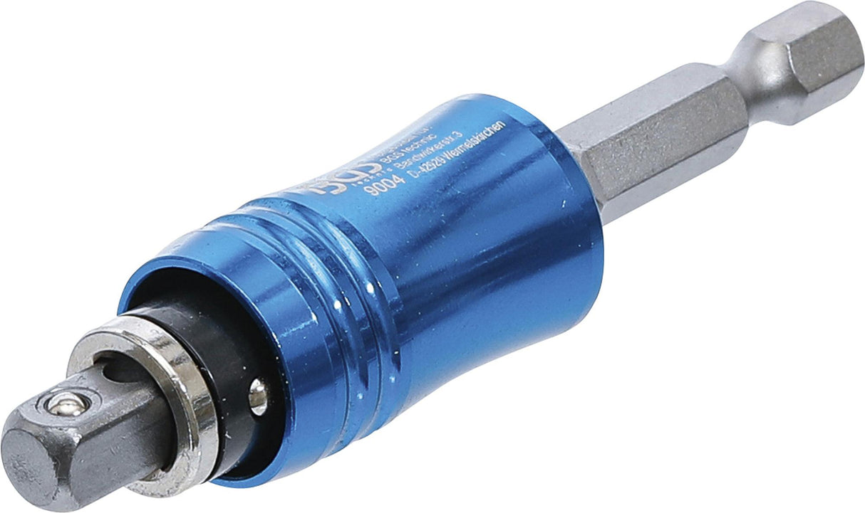 BIT AND SOCKET HOLDER | EXTERNAL SQUARE, INTERNAL HEXAGON 6.3 MM (1/4") | 85 MM (9004)