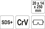 FLAT CHISEL SDS PLUS (YT-4721)