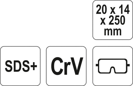 FLAT CHISEL SDS PLUS (YT-4721)