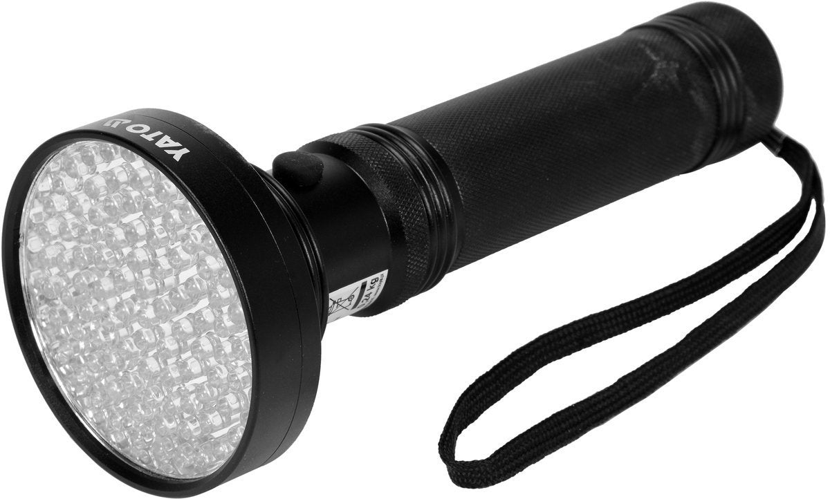 UV FLASHLIGHT 100 LED AND GLASSES SET (YT-08582)