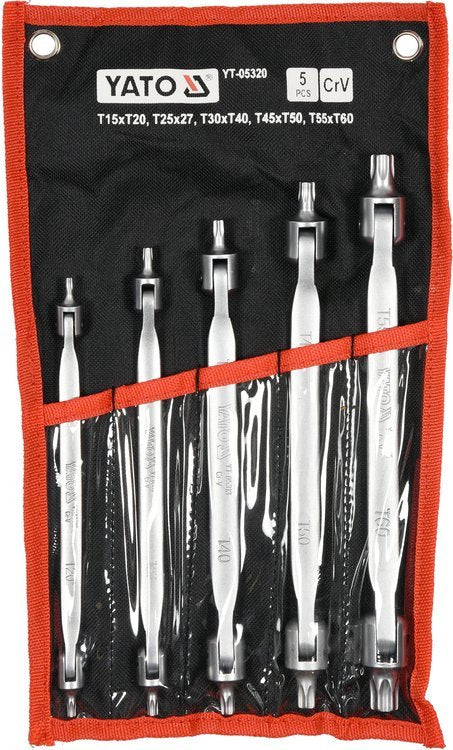5PCS TORX DOUBLE HEAD FLEXIBLE WRENCHES (YT-05320)
