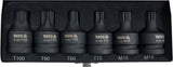 TORX/SPLINE BIT SET 6 PCS 3/4" (YT-10653)