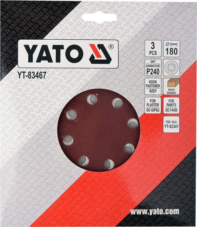 SAND PAPER FOR DRYWALL 180MM P240 (YT-83467)