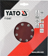 SAND PAPER FOR DRYWALL 180MM P240 (YT-83467)