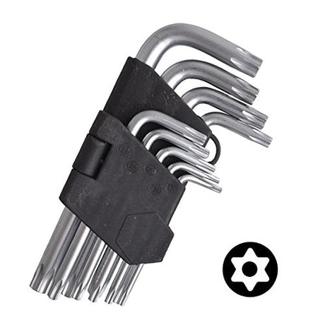 BENT WRENCH SET | T-STAR (TORX) T10 - T50 | 9 PCS. (ES10698)