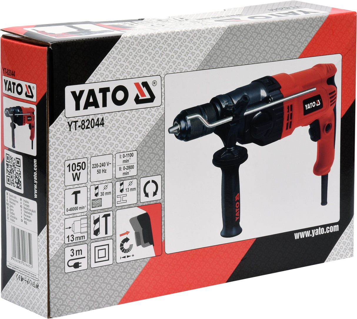 IMPACT DRILL 1050W WITH 2 GEARS (YT-82044)
