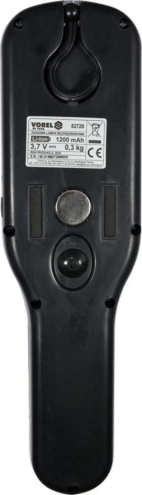 WORK LAMP RECHARGEABLE | FLAT | NI-MH 7.2V | 600MAH | 36 LED (82720)