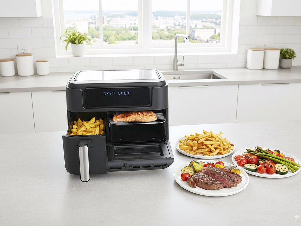 AIR FRYER 2400W 3.5L+7.5L BLACK (67564)