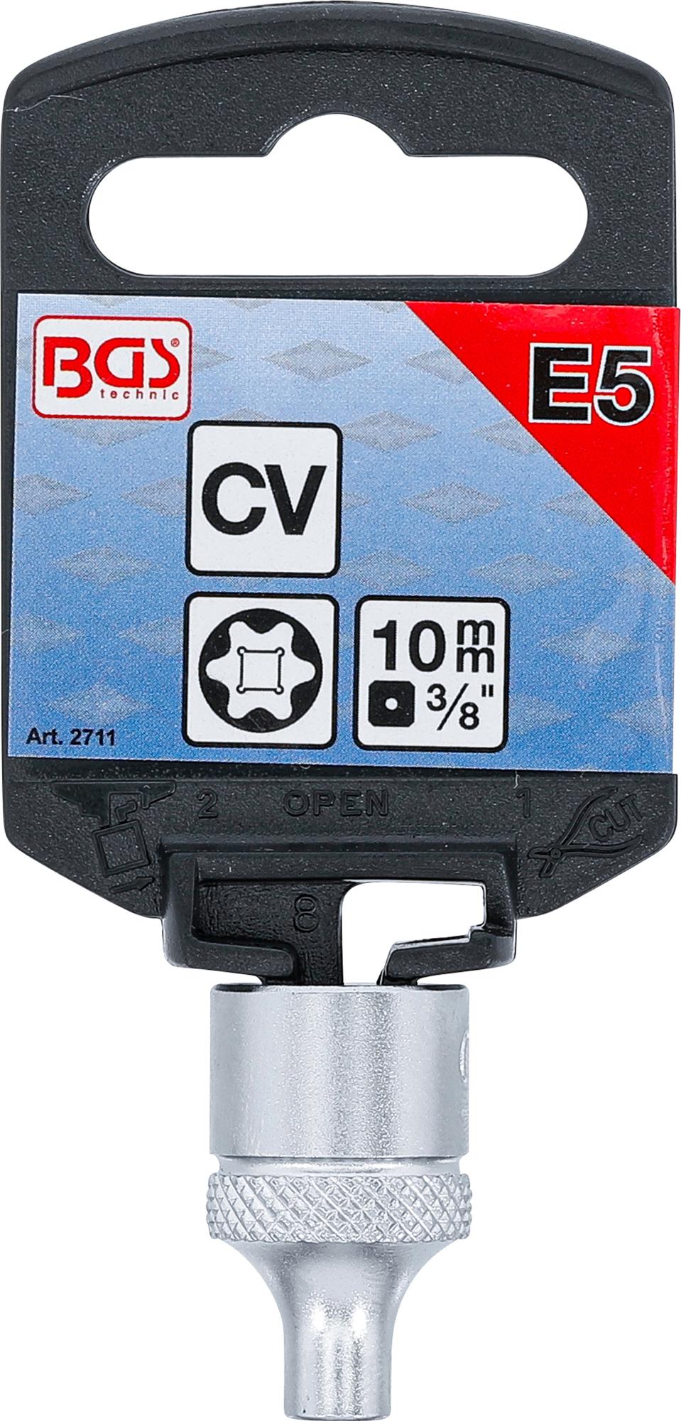 SOCKET, E-TYPE | 10 MM (3/8") DRIVE | E5 (2711)