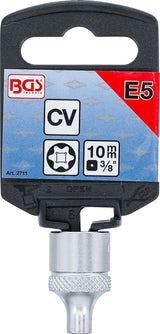 SOCKET, E-TYPE | 10 MM (3/8") DRIVE | E5 (2711)