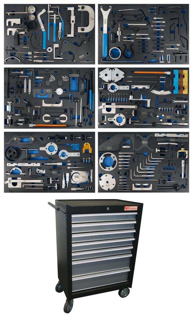 WORKSHOP TROLLEY | 7 DRAWERS | ENGINE TIMING TOOL SETS (4115)