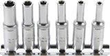 SOCKET SET, E-TYPE, DEEP | 6.3 MM (1/4") DRIVE | E4 - E10 | 6 PCS. (6403)