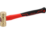 BRASS HAMMER WITH FIBERGLASS HANDLE 800G (YT-45293)