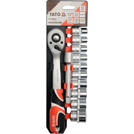 SOCKET SET 1/2" 12PCS (YT-38821)