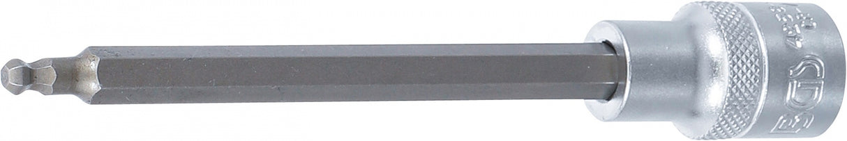 BIT SOCKET | LENGTH 140 MM | 12.5 MM (1/2") DRIVE | INTERNAL HEXAGON WITH BALL HEAD 5 MM (4258-5)