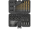 DAMAGED/ROUNDED BOLT NUT STUD SCREW REMOVER/EXTRACTOR SET 40PCS (YT-05894)