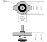 ADAPTOR NO. 4 FOR BGS 8027, 8098 | FOR FORD, HONDA, HYUNDAI, LEXUS, MAZDA, MERCEDES-BENZ, MITSUBISHI, NISSAN, PEUGEOT, SUBARU, SUZUKI, TOYOTA (8027-4)