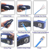 WIRE TESTER | CRIMPING PLIERS FOR WIRE CONNECTORS | RJ45 (YK-670)