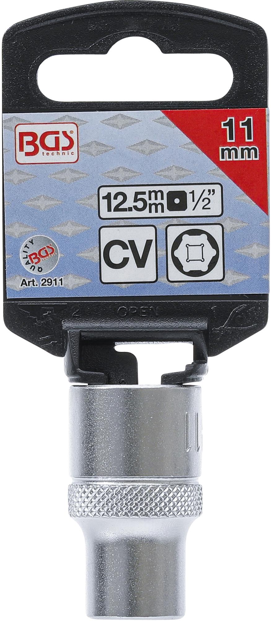 SOCKET, HEXAGON | 12.5 MM (1/2") DRIVE | 11 MM (2911)