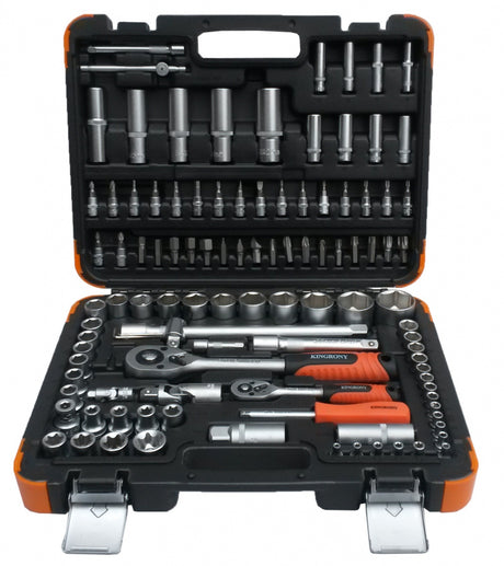 SOCKET AND WRENCH SET 108 PIECES, 1/4" + 1/2" (KR121108C)