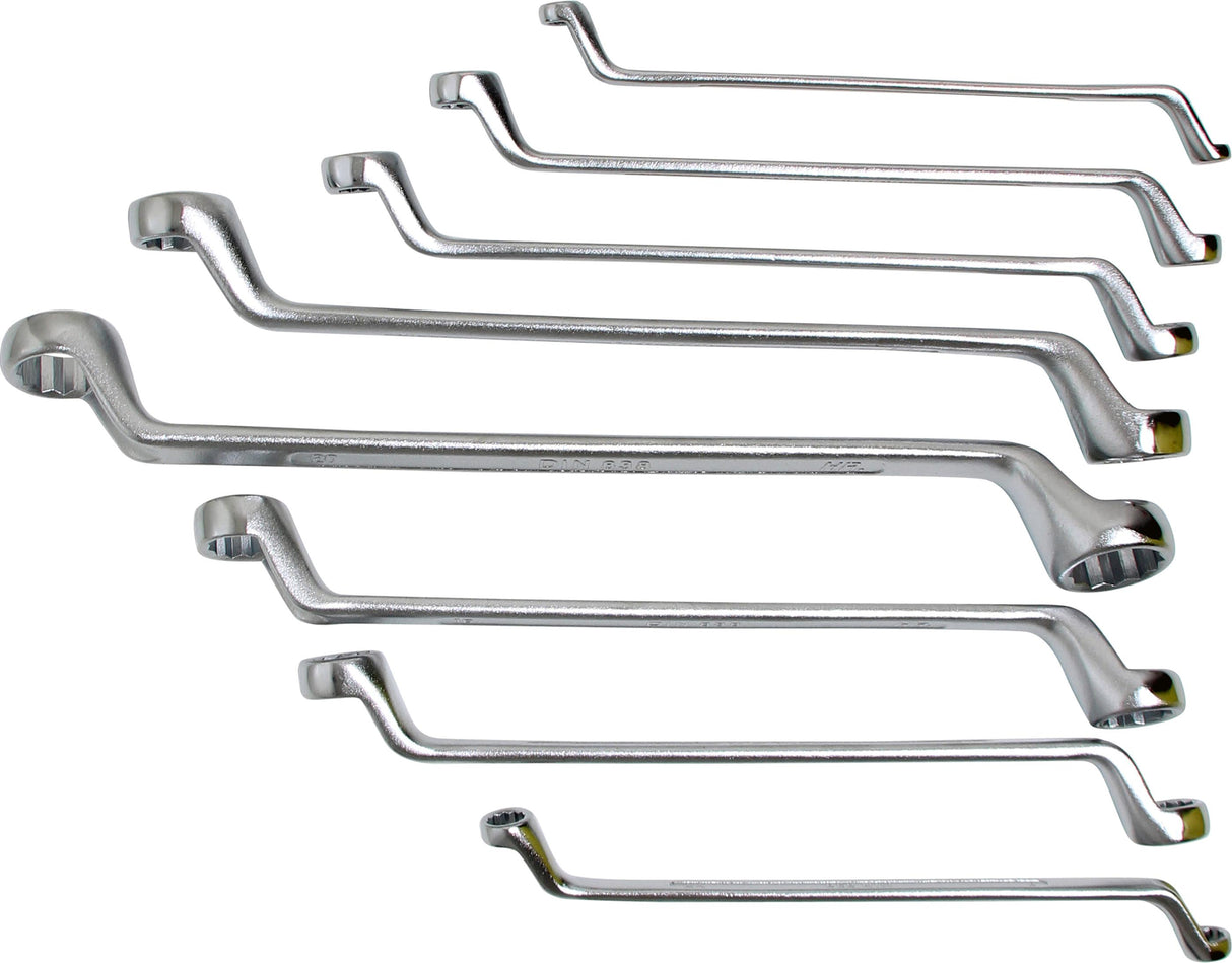 DOUBLE RING SPANNER SET | OFFSET | 6 X 7 - 20 X 22 MM | 8 PCS. (1213)