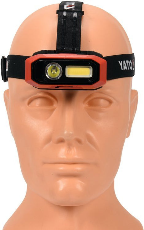 HEADLAMP 800LM RECHARG.,MOTION DETECTOR (YT-08594)