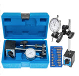 DIAL INDICATOR WITH STAND ON MAGNETIC HOLDER + TIP SET (1937S)