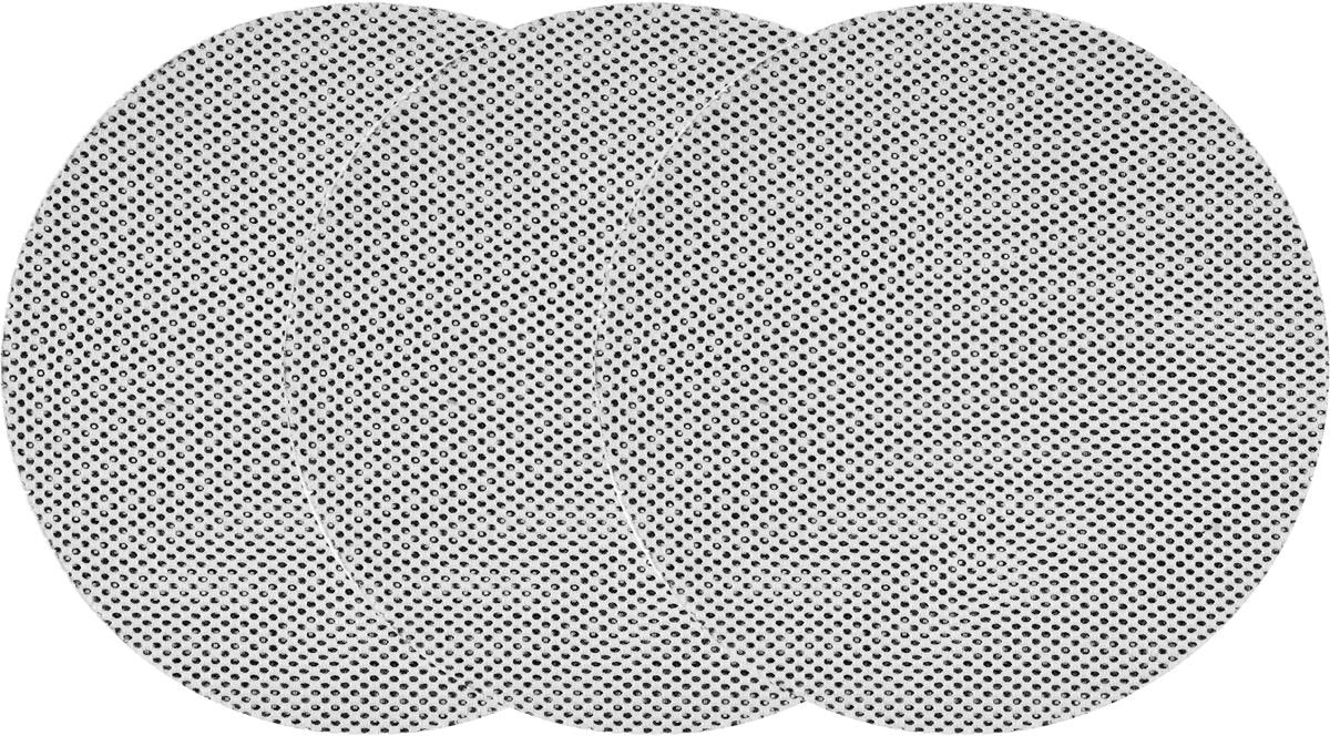 SANDING MESH ROUND | HARD | DUST-PERMEABLE VELOUR | 225 MM / P60 | 3 PCS. (YT-84580)