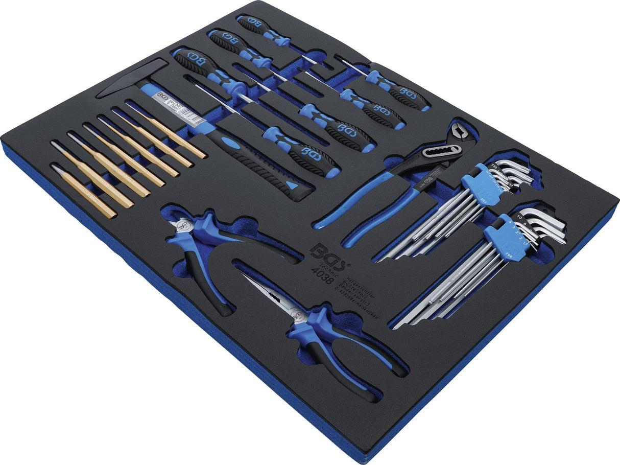 TOOL TRAY 3/3: HAMMER, PLIERS, SCREWDRIVER SET | 36 PCS. (4038)
