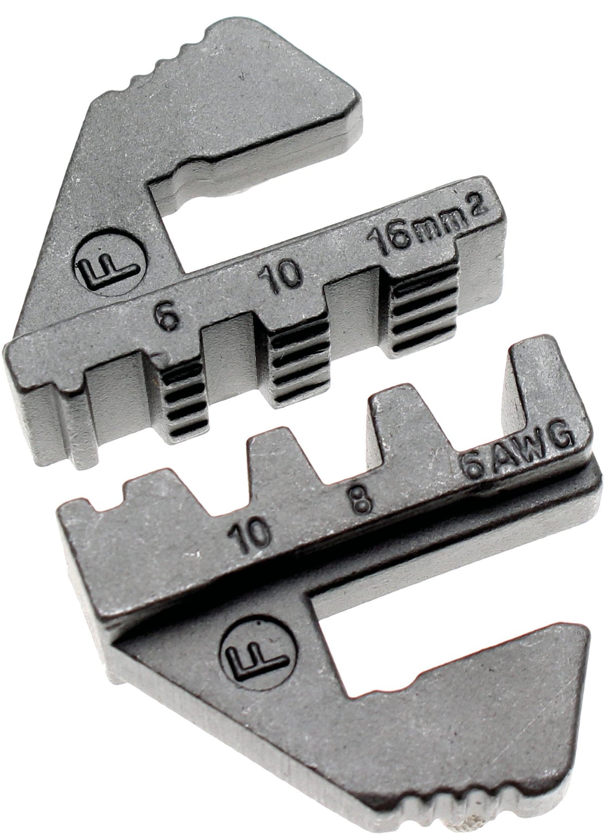 CRIMPING JAWS FOR LARGE, INSULATED CORD-END TERMINALS | FOR BGS 1410, 1411, 1412 (1410-F)