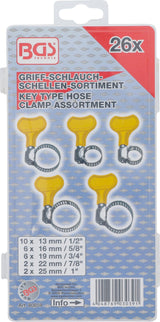 HANDLE HOSE CLAMPS ASSORTMENT | 26 PCS. (80859)