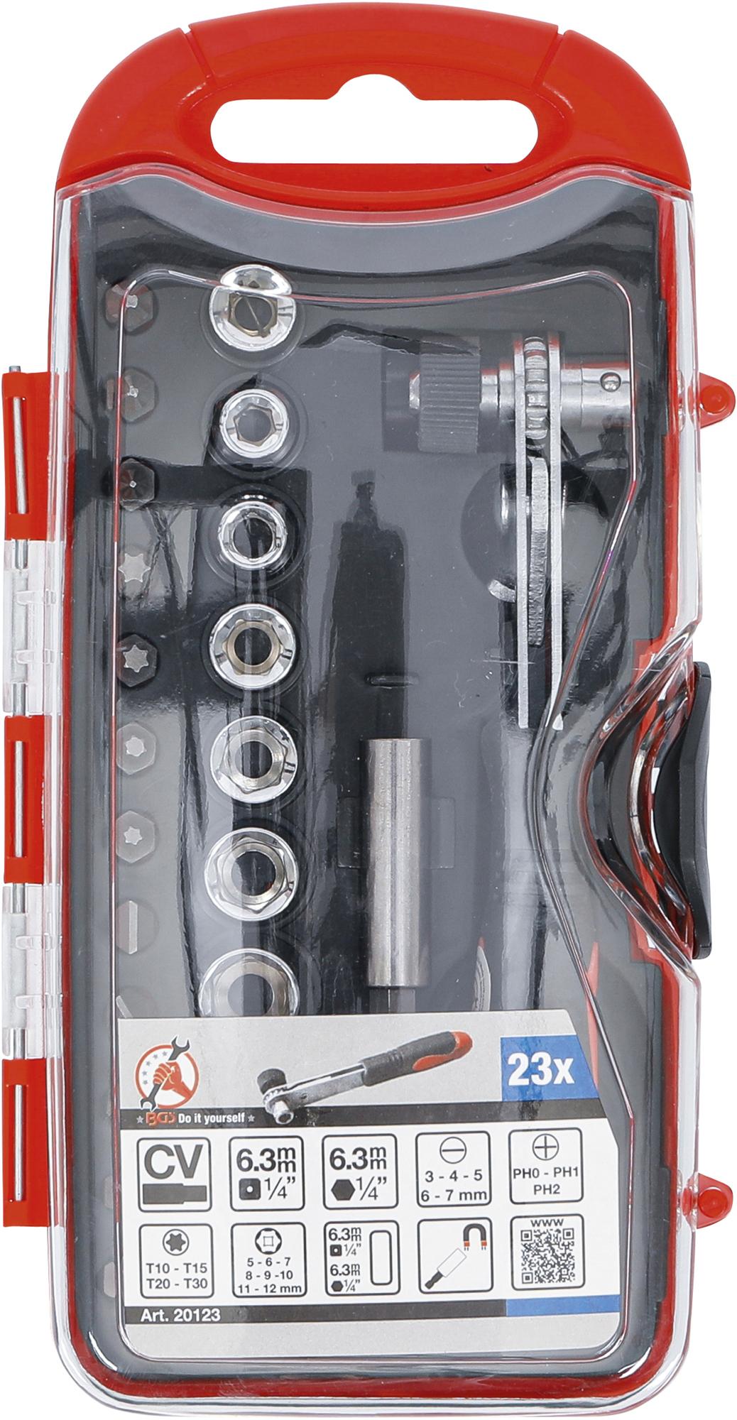 BIT / SOCKET SET | WITH BIT RATCHET | 23 PCS. (20123)