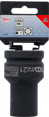 IMPACT SOCKET HEXAGON, DEEP | 25 MM (1") DRIVE | 21 MM (5500-21)